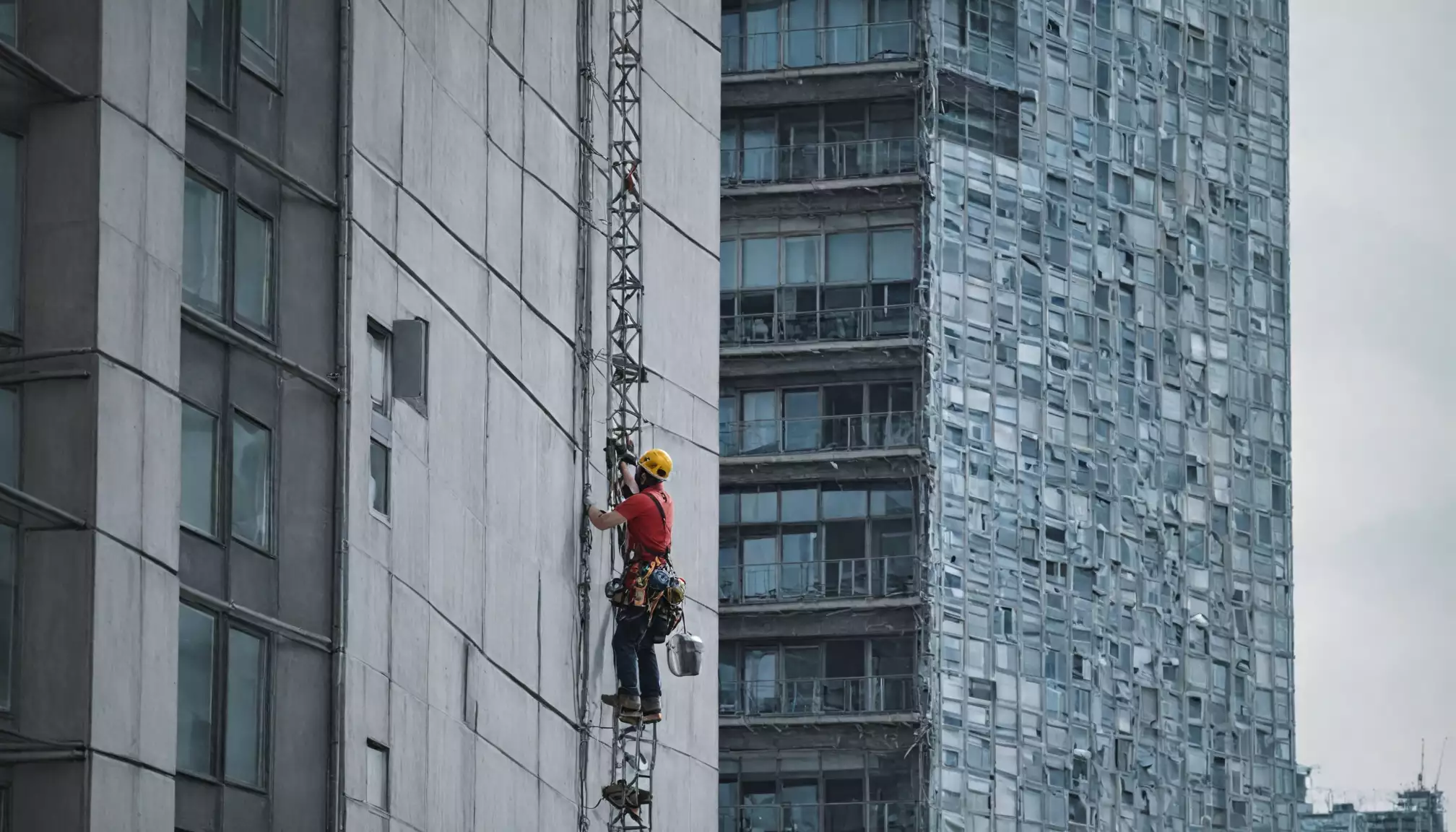 Usługi alpinistyczne Warszawa: montaż reklam, banerów i instalacji świetlnych